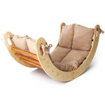 Jucarii, Copii si Bebe - Jucarii si jocuri - Jucarii de exterior - Spatii de joaca si accesorii - Pikler căţărător Hanah Home, placaj, 51 x 82 x 47 cm, stejar/bej, 160RSW1127 - Infinity.ro