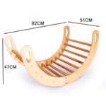 Jucarii, Copii si Bebe - Jucarii si jocuri - Jucarii de exterior - Spatii de joaca si accesorii - Pikler căţărător Hanah Home, placaj, 51 x 82 x 47 cm, stejar, 160RSW1121 - Infinity.ro