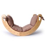 Jucarii, Copii si Bebe - Jucarii si jocuri - Jucarii de exterior - Spatii de joaca si accesorii - Pikler căţărător Hanah Home, placaj, 51 x 82 x 47 cm, stejar/bej, 160RSW1127 - Infinity.ro