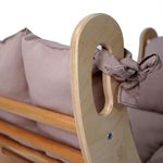 Jucarii, Copii si Bebe - Jucarii si jocuri - Jucarii de exterior - Spatii de joaca si accesorii - Pikler căţărător Hanah Home, placaj, 51 x 82 x 47 cm, stejar/bej, 160RSW1127 - Infinity.ro