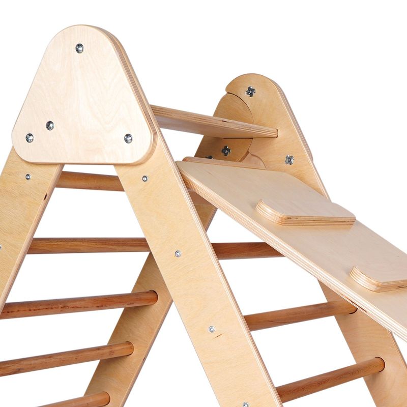 Jucarii, Copii si Bebe - Jucarii si jocuri - Jucarii de exterior - Spatii de joaca si accesorii - Pikler căţărător Hanah Home, placaj, 51 x 84 x 78 cm, stejar, 160RSW1120 - Infinity.ro