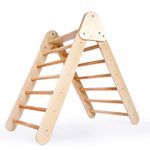 Jucarii, Copii si Bebe - Jucarii si jocuri - Jucarii de exterior - Spatii de joaca si accesorii - Set Pikler Hanah Home, placaj, 51 x 84 x 78 cm, stejar, 160RSW1124 - Infinity.ro