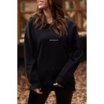 Fashion, accesorii si bijuterii - Femei - Imbracaminte femei - Hanorace femei - Hanorac femei Jumeon, 50% bumbac și 50% poliester, negru, 215XHN1586 - M - Infinity.ro