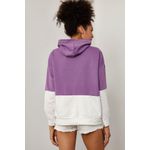 Fashion, accesorii si bijuterii - Femei - Imbracaminte femei - Hanorace femei - Hanorac femei Jumeon, 70% bumbac și 30% poliester, lila și alb, 215XHN2880 - L - Infinity.ro