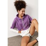 Fashion, accesorii si bijuterii - Femei - Imbracaminte femei - Hanorace femei - Hanorac femei Jumeon, 70% bumbac și 30% poliester, lila și alb, 215XHN2880 - XL - Infinity.ro