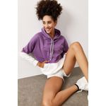 Fashion, accesorii si bijuterii - Femei - Imbracaminte femei - Hanorace femei - Hanorac femei Jumeon, 70% bumbac și 30% poliester, lila și alb, 215XHN2880 - XL - Infinity.ro