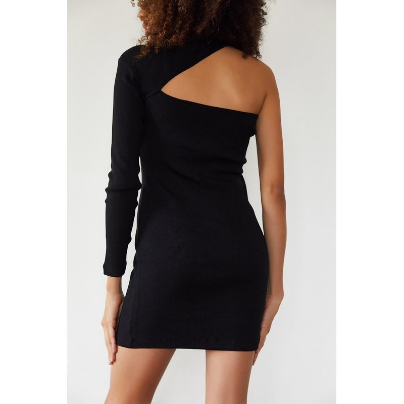Fashion, accesorii si bijuterii - Femei - Imbracaminte femei - Rochii femei - Rochie Jumeon, 75% bumbac și 25% poliester, negru, 215XHN1292 - L - Infinity.ro