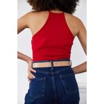 Fashion, accesorii si bijuterii - Femei - Lenjerie si pijamale femei - Lenjerie intima femei - Maiou femei Jumeon, 70% bumbac și 30% poliester, roșu, 215XHN1678 - L - Infinity.ro