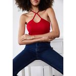 Fashion, accesorii si bijuterii - Femei - Lenjerie si pijamale femei - Lenjerie intima femei - Maiou femei Jumeon, 70% bumbac și 30% poliester, roșu, 215XHN1678 - M - Infinity.ro