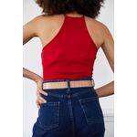 Fashion, accesorii si bijuterii - Femei - Lenjerie si pijamale femei - Lenjerie intima femei - Maiou femei Jumeon, 70% bumbac și 30% poliester, roșu, 215XHN1678 - M - Infinity.ro