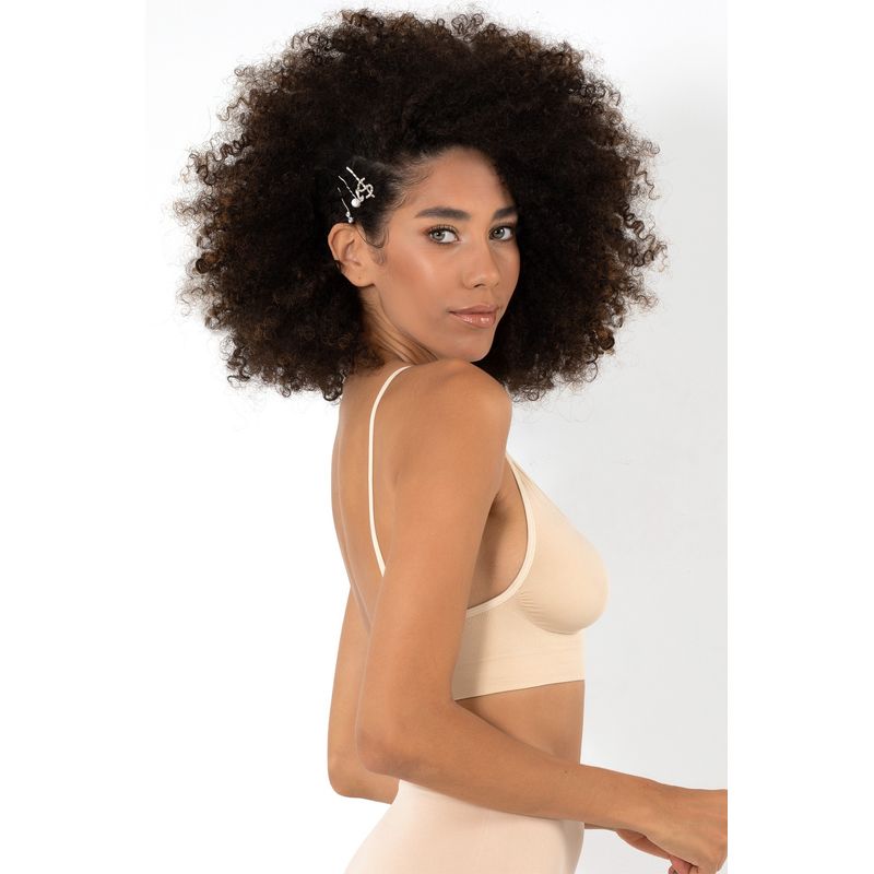 Fashion, accesorii si bijuterii - Femei - Lenjerie si pijamale femei - Lenjerie intima femei - Bustier Jumeon, 10% elastan, tan, 997MRE2196 - L-XL - Infinity.ro