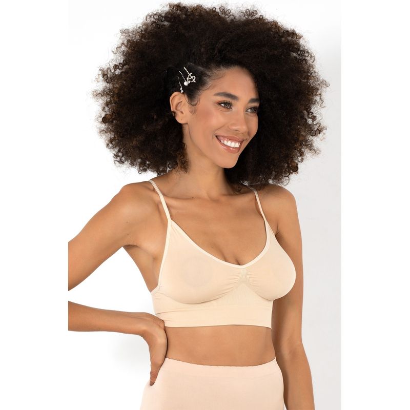 Fashion, accesorii si bijuterii - Femei - Lenjerie si pijamale femei - Lenjerie intima femei - Bustier Jumeon, 10% elastan, tan, 997MRE2196 - L-XL - Infinity.ro