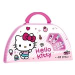Jucarii, Copii si Bebe - Jucarii si jocuri - Jucarii & jocuri educative - Seturi pictura si desen - Set creativ de pictat Hello Kitty, 49 piese, creioane cerate, markere, acuarele si accesorii, trusa - Infinity.ro