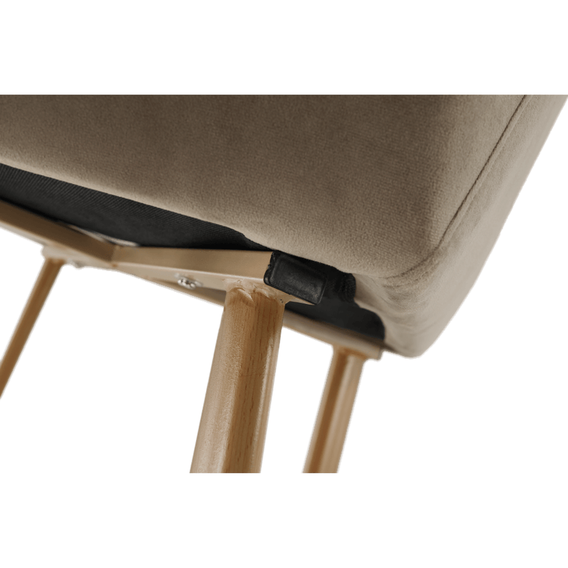 Casa si Gradina - Mobilier - Scaune si fotolii - Fotolii - Fotoliu, tesatura Taupe gri maro/fag, ODOVEL - Infinity.ro