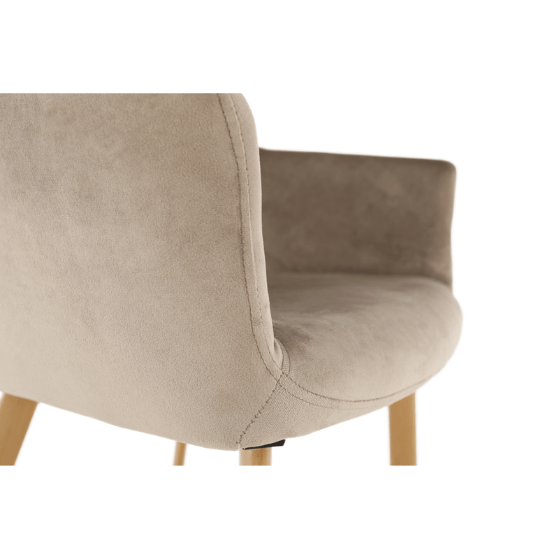 Casa si Gradina - Mobilier - Scaune si fotolii - Fotolii - Fotoliu, tesatura Taupe gri maro/fag, ODOVEL - Infinity.ro