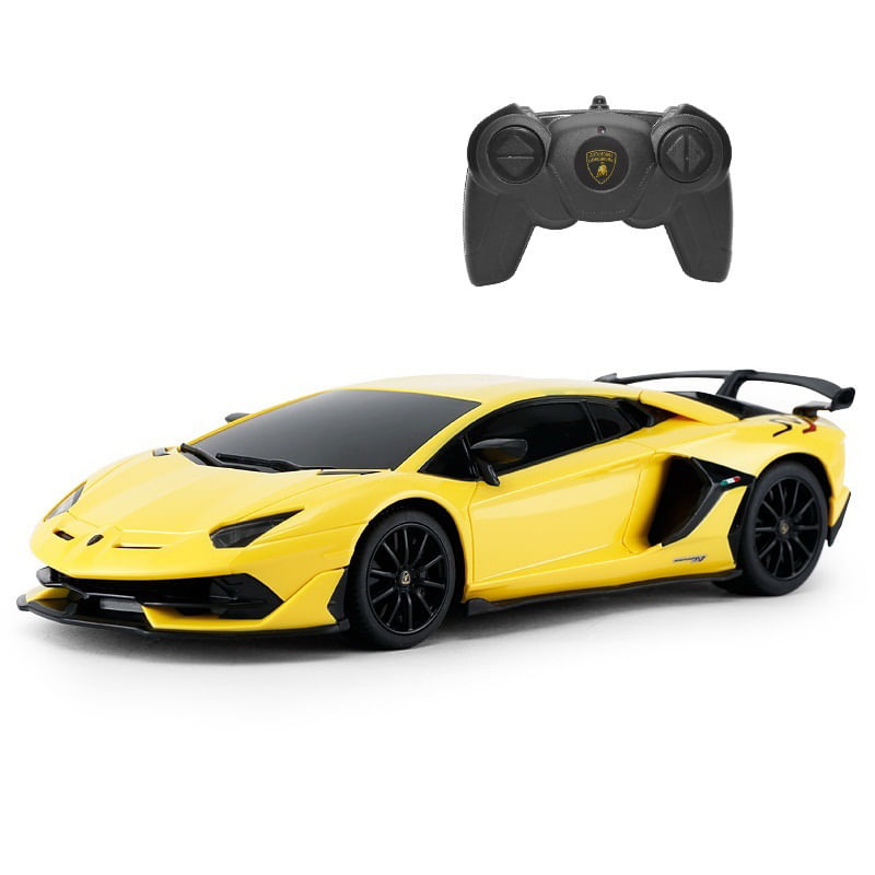 Jucarii, Copii si Bebe - Jucarii si jocuri - Vehicule si jucarii cu telecomanda - Masinute - MASINA CU TELECOMANDA LAMBORGHINI GALBEN CU SCARA 1 LA 24 - Infinity.ro