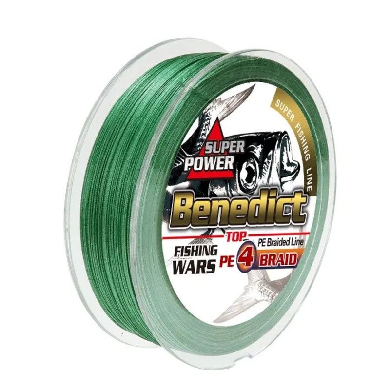 Sport si Outdoor - Sporturi acvatice - Pescuit - Fire pescuit - Fir textil Benedict Super Power 100m 0.06mm, impletit 4 fire, verde, spinning stiuca clean biban somn - Infinity.ro