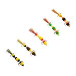 Sport si Outdoor - Sporturi acvatice - Pescuit - Nade si momeli - Set 5 naluci stiuca salau somn biban, Mandula FISHINGBOX, jig articulat adancime, reactiva, Model 6 - Infinity.ro