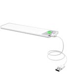 Casa si Gradina - Corpuri si surse de iluminat - Veioze si lampi - Lampi de veghe - Lampa LED senzor miscare Fishingbox, USB, 95lm, magnetica, dressing dulap baie hol scari, 20cm Silver - Infinity.ro