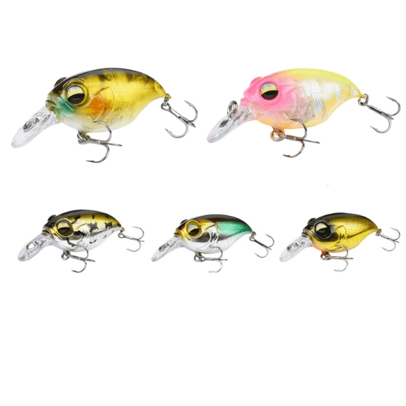 Sport si Outdoor - Sporturi acvatice - Pescuit - Nade si momeli - Set 5 Voblere Mini Floating, suprafata Clean Biban Pastrav stiuca, spinning, Griffon 42mm 8g, model 1 - Infinity.ro