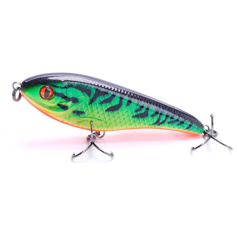 Sport si Outdoor - Sporturi acvatice - Pescuit - Nade si momeli - Naluca vobler JERKBAIT 9cm 21g, ochi 3D, scufundare lenta, rapitori stiuca somn salau, jerk & stop, model 1 - Infinity.ro