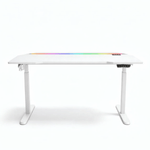 PC, gaming si accesorii - Gaming - Accesorii gaming - Birouri gaming - Birou Gaming RGB, Reglabil Electric inaltime, QOVA®, Inaltime Ajustabila 72-117cm, Motor Silentios, Blat Carbon Premium - Infinity.ro