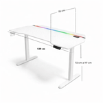 PC, gaming si accesorii - Gaming - Accesorii gaming - Birouri gaming - Birou Gaming RGB, Reglabil Electric inaltime, QOVA®, Inaltime Ajustabila 72-117cm, Motor Silentios, Blat Carbon Premium - Infinity.ro