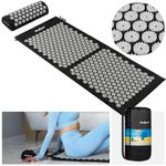 Ingrijire personala si Cosmetice - Sanatate si wellness - Articole wellness - Aparate si dispozitive de masaj - Saltea de acupresura cu varfuri si perna Rebel, 110x42cm, multicolor, set complet - Infinity.ro