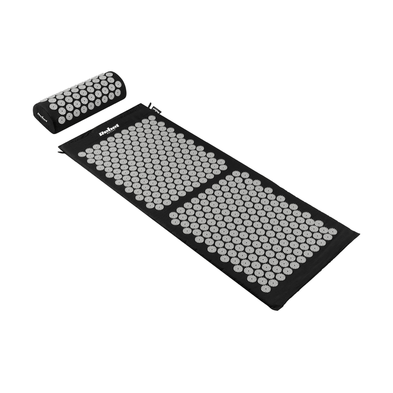 Ingrijire personala si Cosmetice - Sanatate si wellness - Articole wellness - Aparate si dispozitive de masaj - Saltea de acupresura cu varfuri si perna Rebel, 110x42cm, multicolor, set complet - Infinity.ro