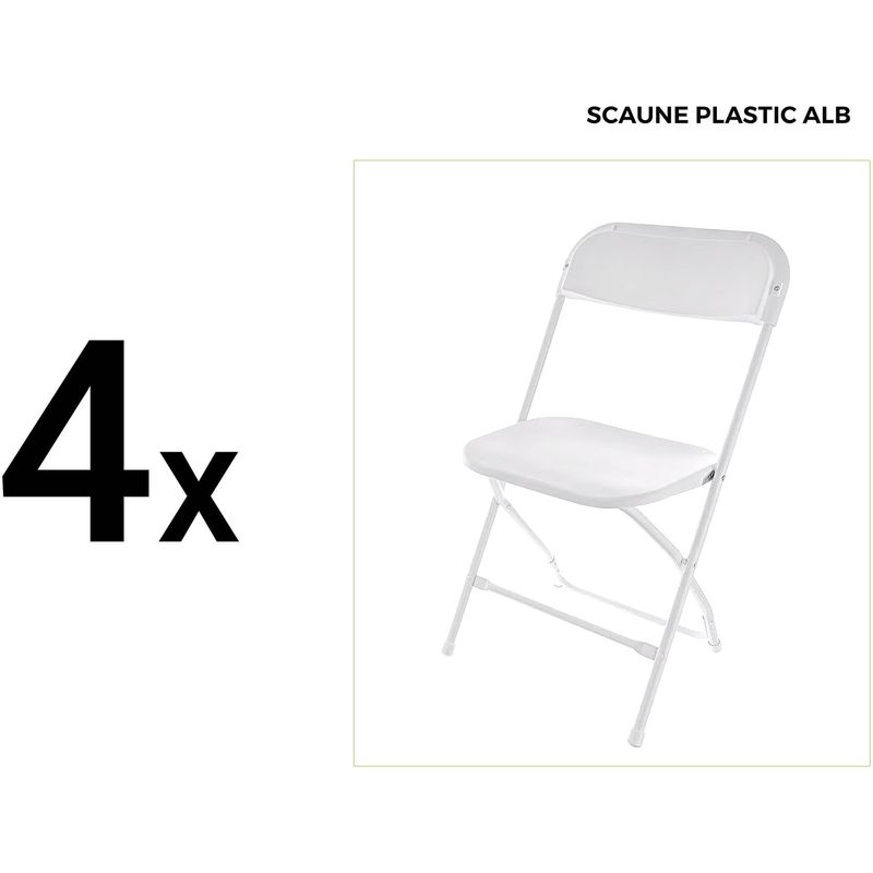 Sport si Outdoor - Camping - Mobilier pentru camping - Mese camping - Set masa cu 4 scaune plastic pliabile Heinner - Infinity.ro
