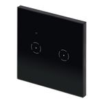 Casa si Gradina - Electrice - Smart Home - Centrale si module smart home - Comutator subtire dublu Wi-Fi ORNO, negru - Infinity.ro