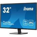 PC, gaming si accesorii - Desktop PC & monitoare - Monitoare - Monitor LED IPS iiyama ProLite X3270QSU-B1 31.5" WQHD, 100Hz, 3ms, HDMI, DisplayPort, HUB USB 3x3.2, Flicker-free + Blue - Infinity.ro