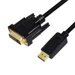PC, gaming si accesorii - Desktop PC & monitoare - Accesorii monitoare - Cablu, LogiLink, DisplayPort la DVI, 3m, Negru - Infinity.ro