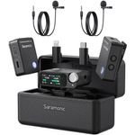 TV, Audio-Video si Foto - Accesorii TV si audio - Microfoane - Microfon wireless Saramonic Ultra 03, 1x Receiver, 2x Microfon, Lavaliere, Autonomie microfon 6 ore, Raza de actiune 250 - Infinity.ro