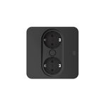 Casa si Gradina - Electrice - Accesorii electrice - Prelungitoare, triple, fise - Multipriza incorporabila Bachmann TWIST 2 patrat, 2 prize si cordon 2m, negru mat - Infinity.ro
