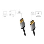 TV, Audio-Video si Foto - Accesorii TV si audio - Cabluri si adaptoare audio - Cablu video Logilink, HDMI (T) la HDMI(T), rezolutie maxima 4K UHD (3840 x 2160) la 60 Hz, conectori auriti, 5m, negru - Infinity.ro