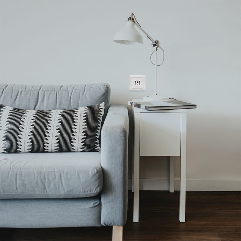 Casa si Gradina - Electrice - Prize - PRIZA LOGILINK, de perete, 2 x USB-A 5V/2.4A, 1 x USB-C 5V/3A, ingropata, martori LED, alb, "PA0254" (timbru verde 0.18 - Infinity.ro
