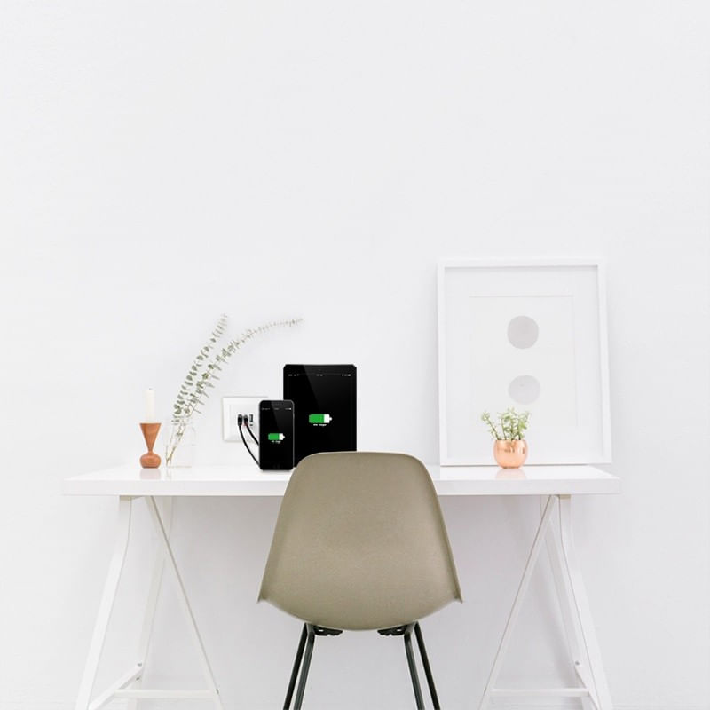 Casa si Gradina - Electrice - Prize - PRIZA LOGILINK, de perete, 2 x USB-A 5V/2.4A, 1 x USB-C 5V/3A, ingropata, martori LED, alb, "PA0254" (timbru verde 0.18 - Infinity.ro