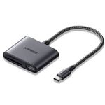 TV, Audio-Video si Foto - Aparate foto si accesorii - Accesorii foto si video - Card reader - Cititor de carduri, Ugreen, USB-C/USB, Negru - Infinity.ro