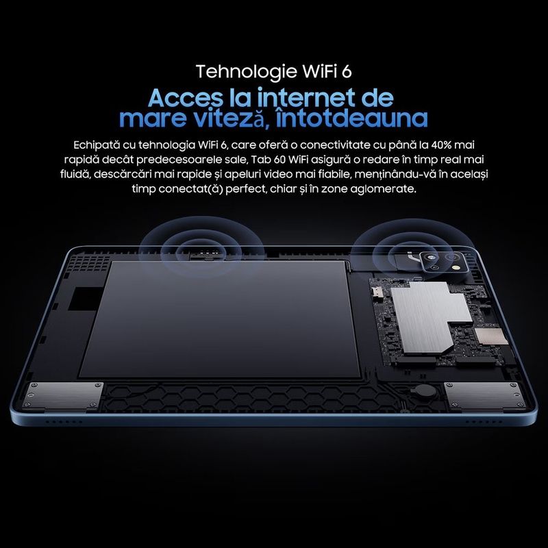 Laptop, Telefoane si Tablete - Tablete si accesorii tablete - Tablete - Tableta Blackview Tab 60 WiFi, 10.1 inch, 12GB RAM, 128GB ROM, Albastru - Infinity.ro