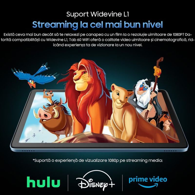Laptop, Telefoane si Tablete - Tablete si accesorii tablete - Tablete - Tableta Blackview Tab 60 WiFi, 10.1 inch, 12GB RAM, 128GB ROM, Albastru - Infinity.ro