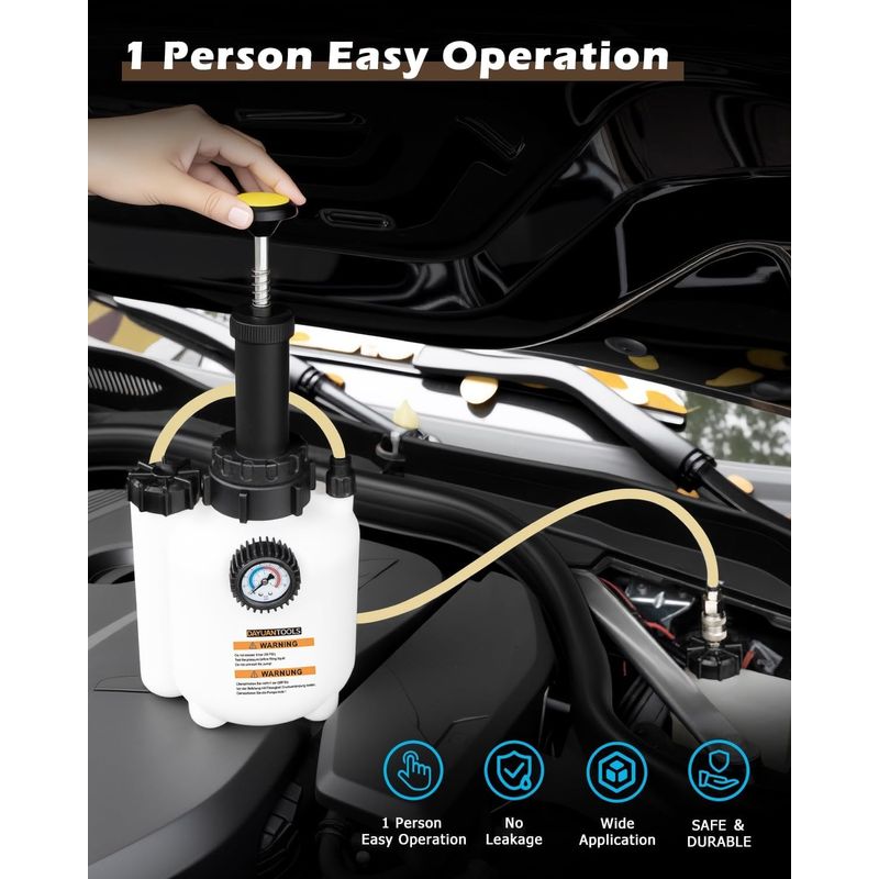 Auto si Moto - Reparatii si depanare - Scule auto - Scule si truse auto - Set de aerisire sistem franare cu pompa manuala 3L - Infinity.ro