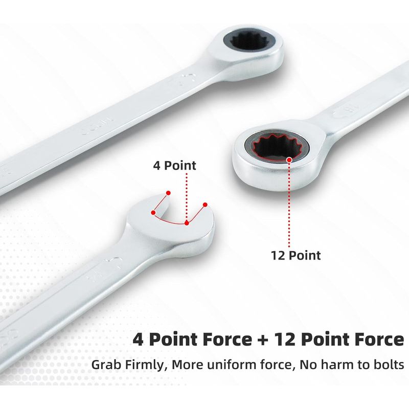 Auto si Moto - Reparatii si depanare - Scule auto - Scule si truse auto - Set de 14 chei combinate fixe si cu clichet reversibil 8-22mm - Infinity.ro