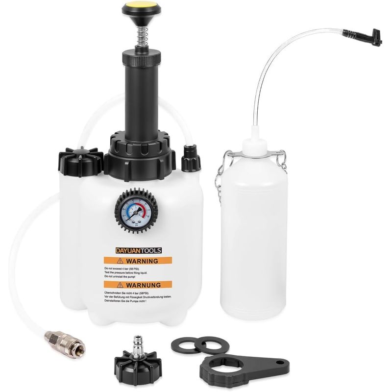 Auto si Moto - Reparatii si depanare - Scule auto - Scule si truse auto - Set de aerisire sistem franare cu pompa manuala 3L - Infinity.ro