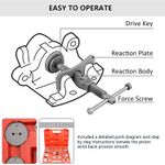 Auto si Moto - Reparatii si depanare - Scule auto - Scule si truse auto - Trusa presare prin infiletare pistonas etrier frana, 13 piese - Infinity.ro