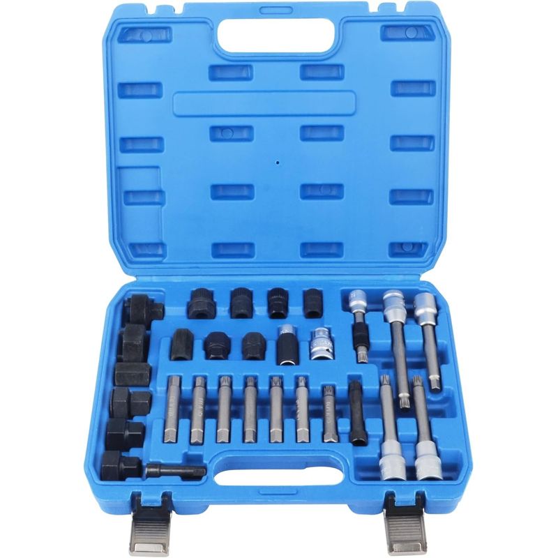 Auto si Moto - Reparatii si depanare - Scule auto - Scule si truse auto - Trusa universala pentru demontat/montat fulii alternator 30 piese - Infinity.ro
