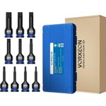 Auto si Moto - Reparatii si depanare - Scule auto - Scule si truse auto - Trusa imbusuri de impact lungi T25 T27 T30 T40 T45 T50 T55 T60 T70 T80 42CRMO 1/2" - Infinity.ro