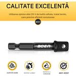 Auto si Moto - Reparatii si depanare - Scule auto - Scule si truse auto - Set 10 adaptoare patrat 3/8 cu bila si hexagon 1/4 - Infinity.ro