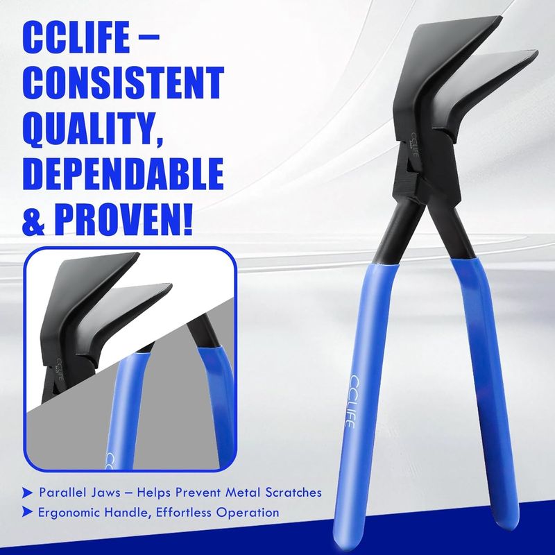 Auto si Moto - Reparatii si depanare - Scule auto - Scule si truse auto - Set de 3 clesti labastri pentru indoit tabla, manere antiderapante 275 mm, otel carbon - Infinity.ro