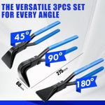 Auto si Moto - Reparatii si depanare - Scule auto - Scule si truse auto - Set de 3 clesti labastri pentru indoit tabla, manere antiderapante 275 mm, otel carbon - Infinity.ro